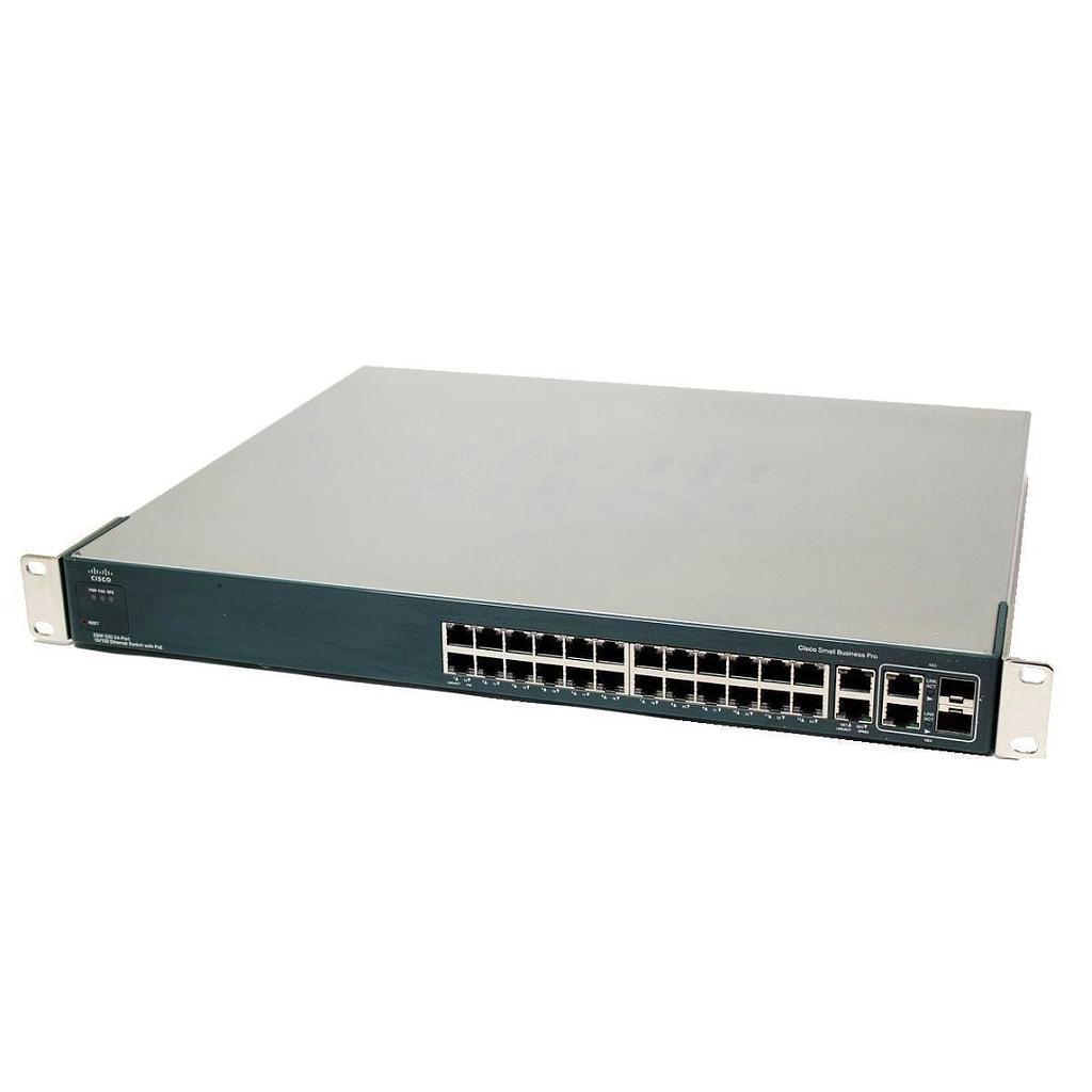 Cisco Small Business Pro ESW 520 24 10/100 PoE & 4 GigE Ports (2x RJ45 & 2 combo SFP slots)